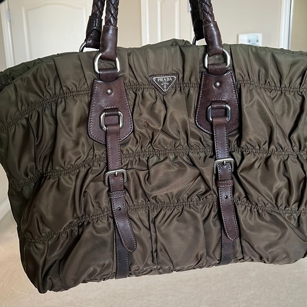 Prada Large Gaufre Tessuto Nylon Tote